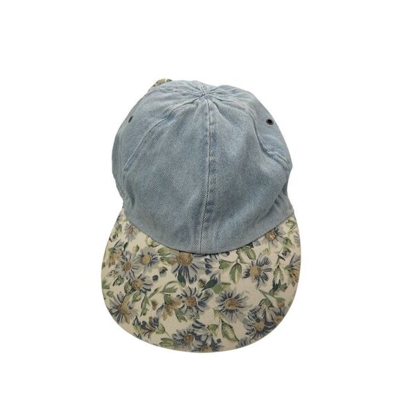 90s scrunchie hat! Floral denim hat scrunchie is attached - Picture 9 of 16